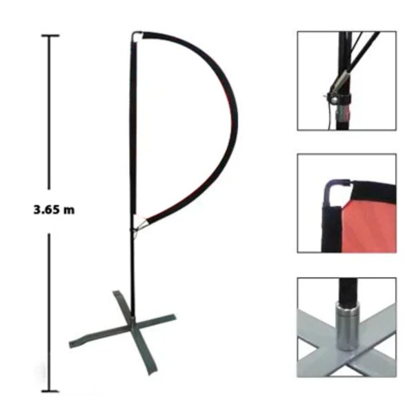 Estructura “P” Grande con Base Cruz