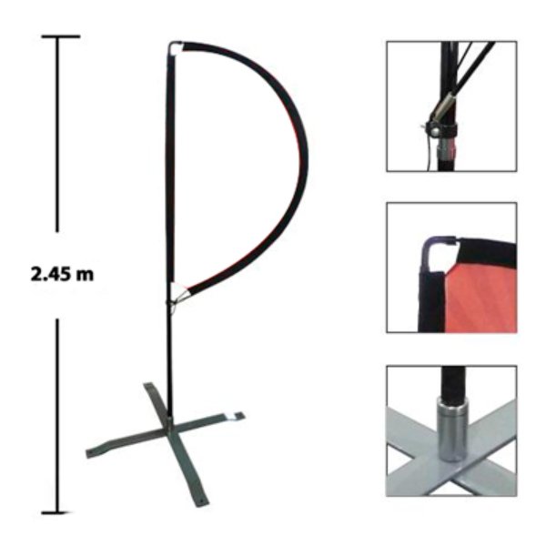 Estructura P Mediano con Base Cruz
